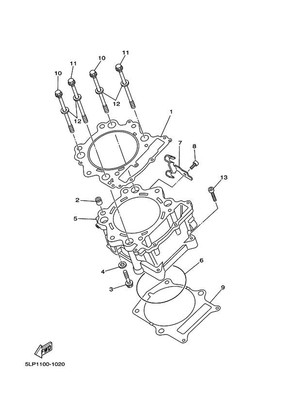 O-RING Origineel Yamaha (Nummer 6)