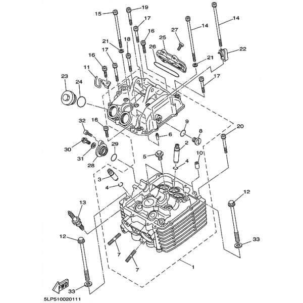 Yamaha originele (OEM) cilinder kop Yamaha YFM 660 Raptor