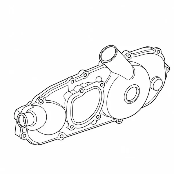 Carterdeksel links Suzuki LT-Z 90 Quadsport