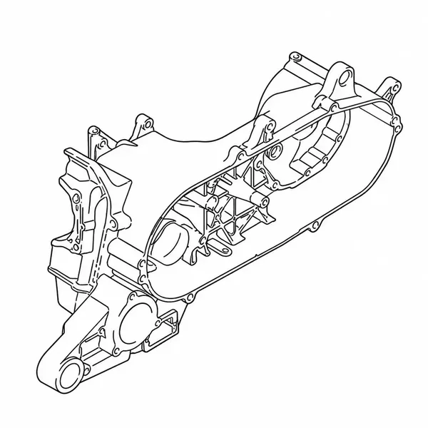 Carterhelft links Suzuki LT-Z 90 Quadsport