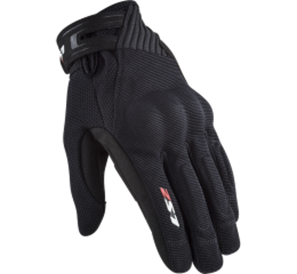 LS2 JET 2 MAN GLOVES BLACK