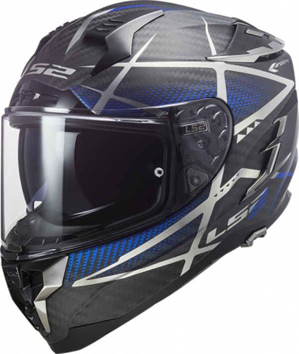 Dichte Helm LS2 FF327 CHALLENGER C KONIC MAT BLAUW
