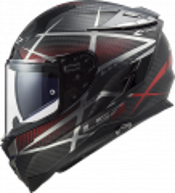 Dichte Helm LS2 FF327 CHALLENGER C KONIC MAT ROOD