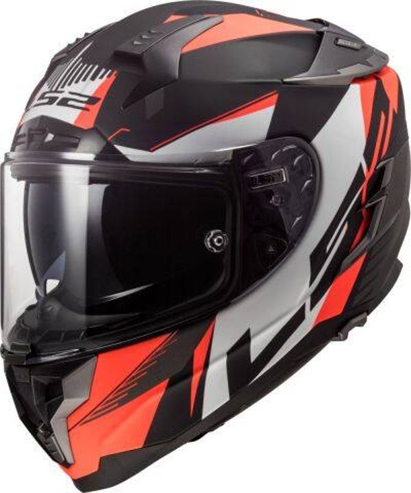 Dichte Helm LS2 FF327 CHALLENGER SQUADRON MAT FLUO ORANJE (PINLOCK)