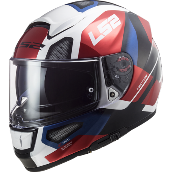 Dichte Helm LS2 FF397 VECTOR FT2 AUTOMAT GL.WIT ROOD