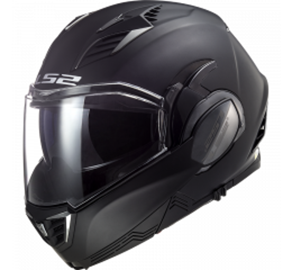 Opklapbare Helm LS2 FF900 VALIANT II MASSIEF GLANZENDE ZWART