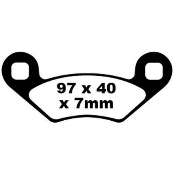 Remblokken voorkant Polaris Predator 500