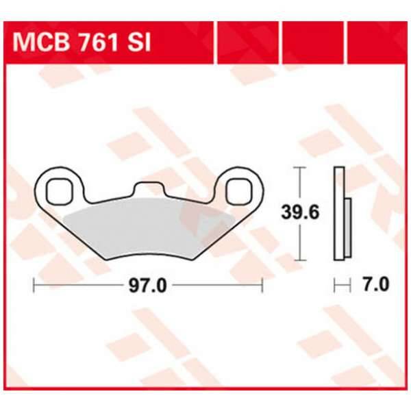 Remblokken voorkant Polaris Scrambler 500 4x4