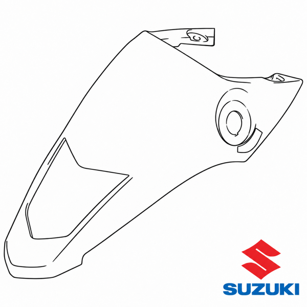 Originele (OEM) neuskap wit Suzuki LT-Z 50 Quadsport