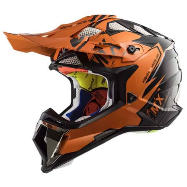LS2 Crosshelm MX470 SUBVERTER Zwart oranje