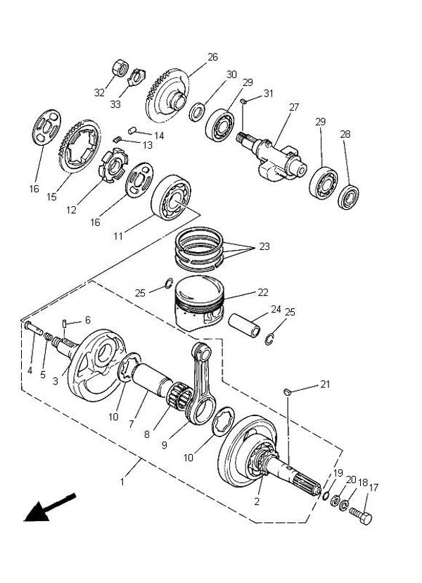 Washer Origineel Yamaha (Nummer 10)