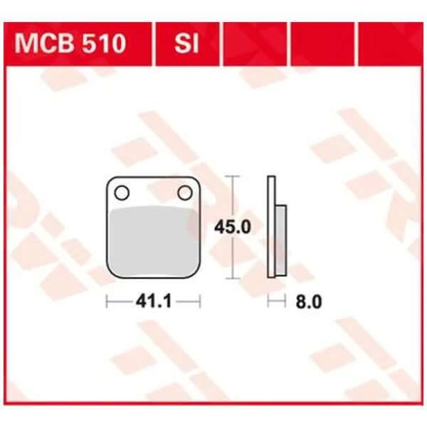 Remblokken voorkant Yamaha YFM 400 Big Bear
