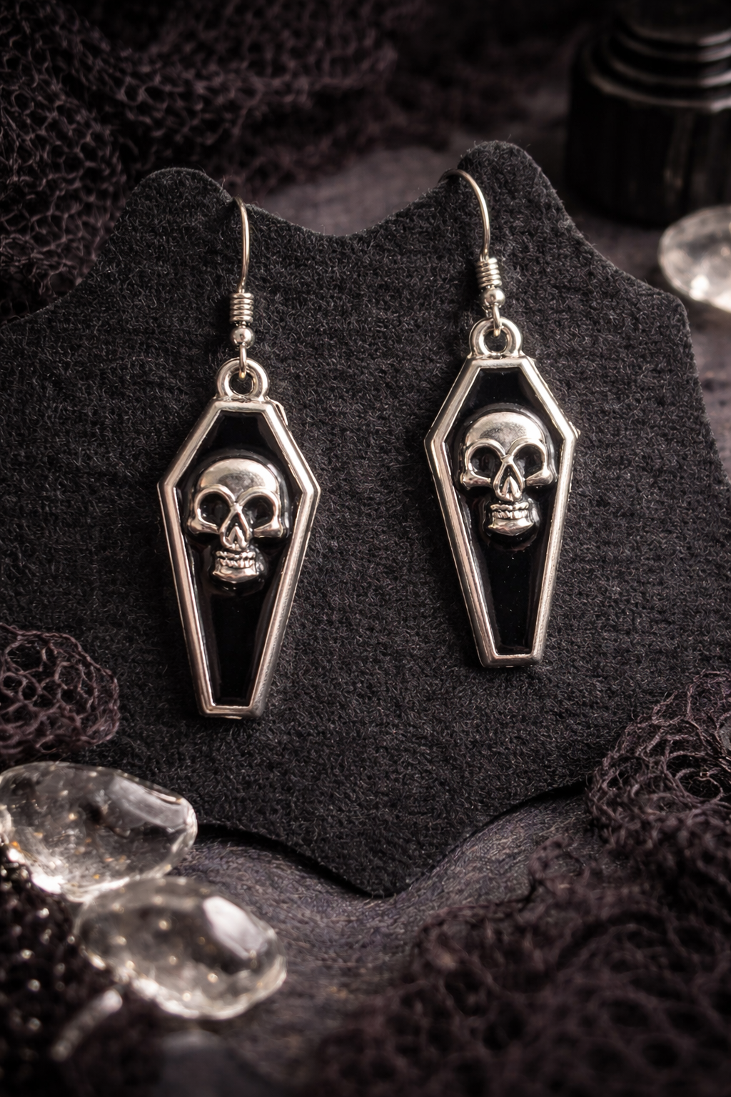 "Eternal Rest-Skull"- Ohrringe