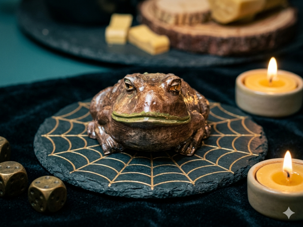 🐸Sir Ribbit – Handgegossene Kröte mit dem Todesblick