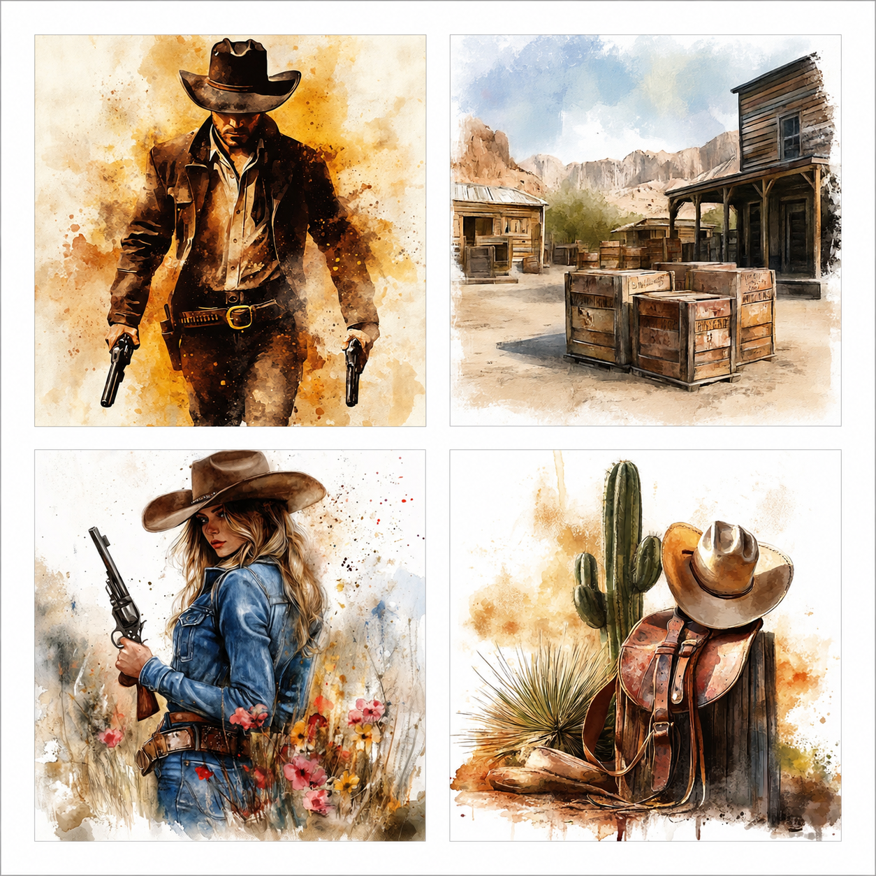 Rustic Country Coasters with Holder
