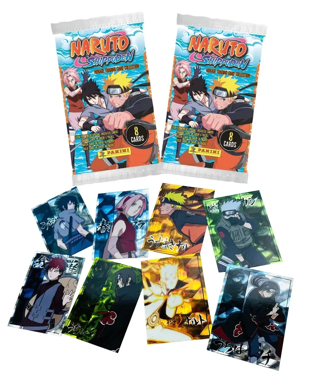 NARUTO - Booster 8 cartes Panini Naruto Shippuden : The Hokage Trading Card