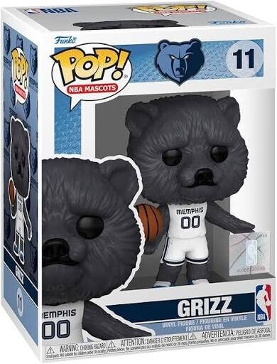 BASKETBALL MASCOTTE memphis grizzlies - pop 11 - Grizz
