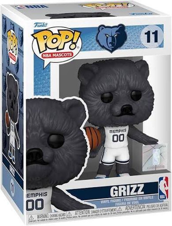 BASKETBALL MASCOTTE memphis grizzlies - pop 11 - Grizz