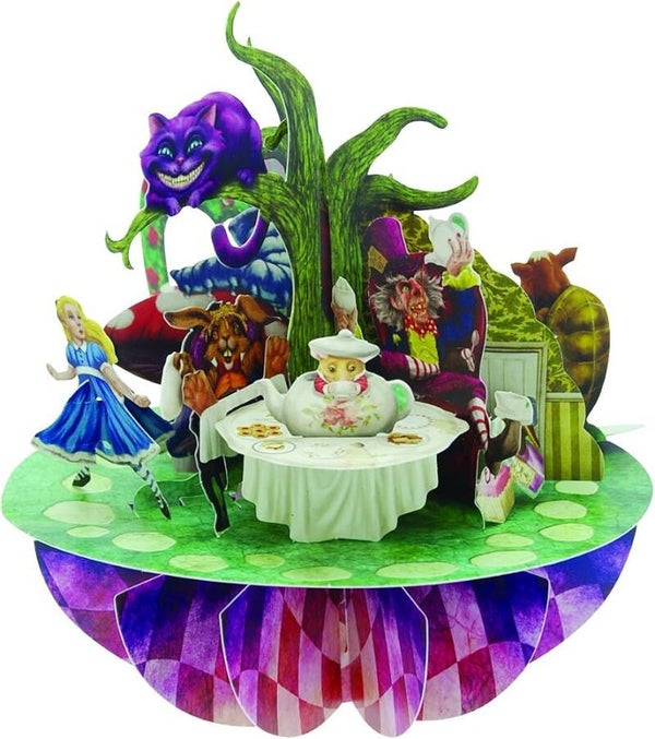 ALICE AU PAYS DES MERVEILLES - Carte 3D Pop Up Alice