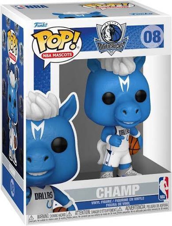 BASKETBALL MASCOTTE dallas mavericks - pop 08 - Champ