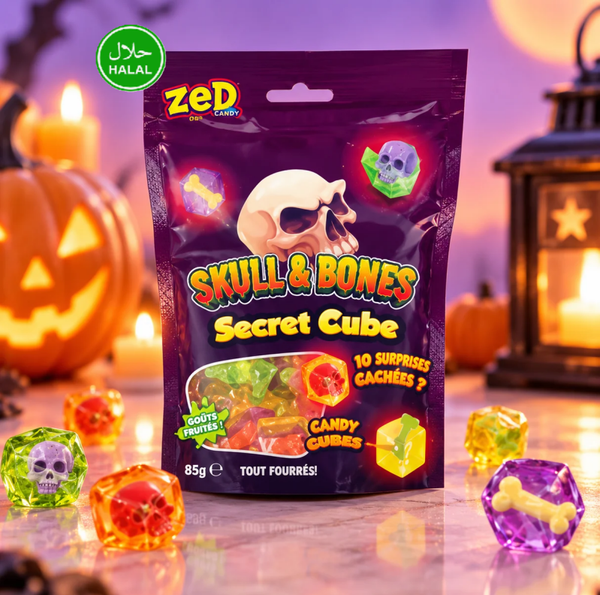 BONBON - Skull & Bones Secret Cube Halloween (Alimentaire France)