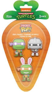 TORTUE NINJA - Pack de 3 Pocket Pop - Carotte de pâques (boite!)