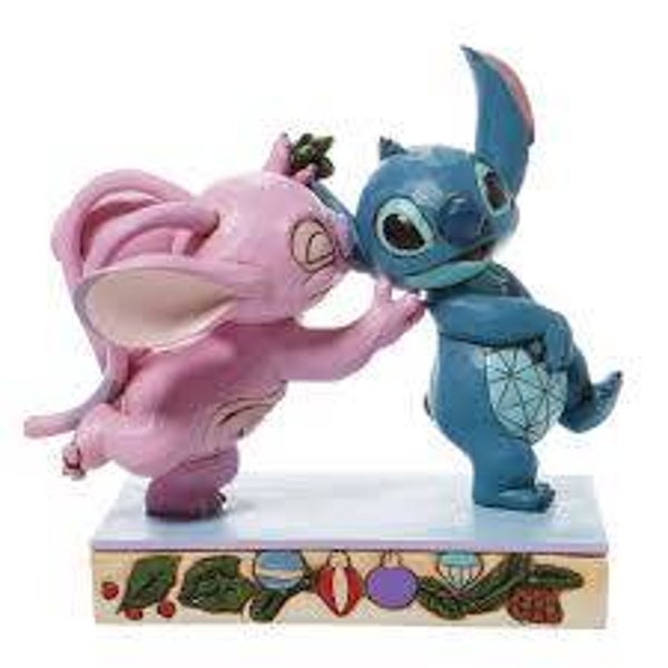 LILO & STITCH - Figurine Enesco (Disney Traditions) - Stitch & Angel Baisers sous le gui