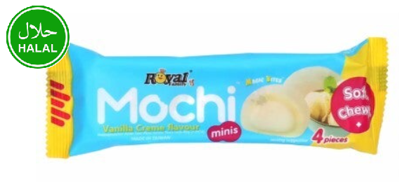 MOCHI - Vanille (1 sachet de 4 pièces) alimentaire