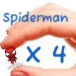 SPIDERMAN (MARVEL) - Pack de 4 Bitty Pop (Limited Chase Edition)