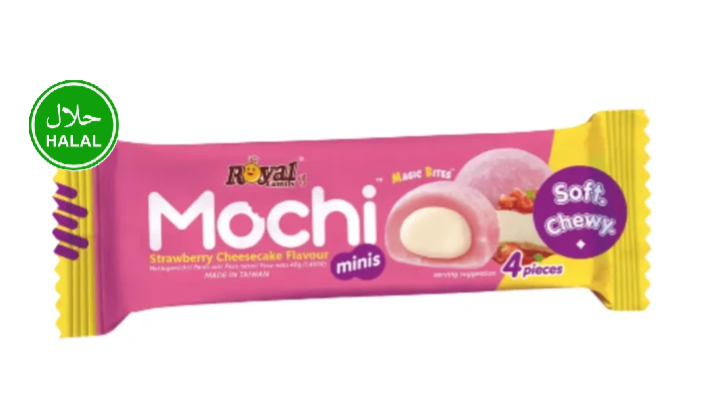 MOCHI - Cheesecake fraise (1 sachet de 4 pièces) alimentaire