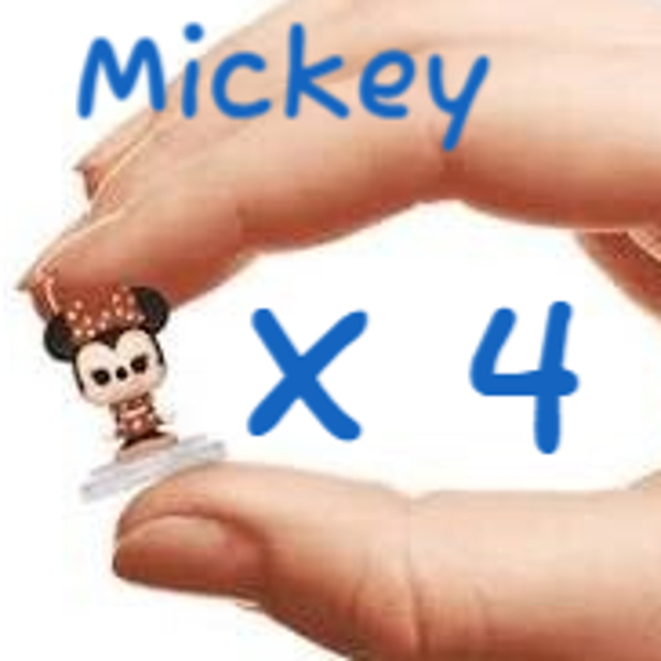 MICKEY / MINNIE - Pack de 4 Bitty Pop