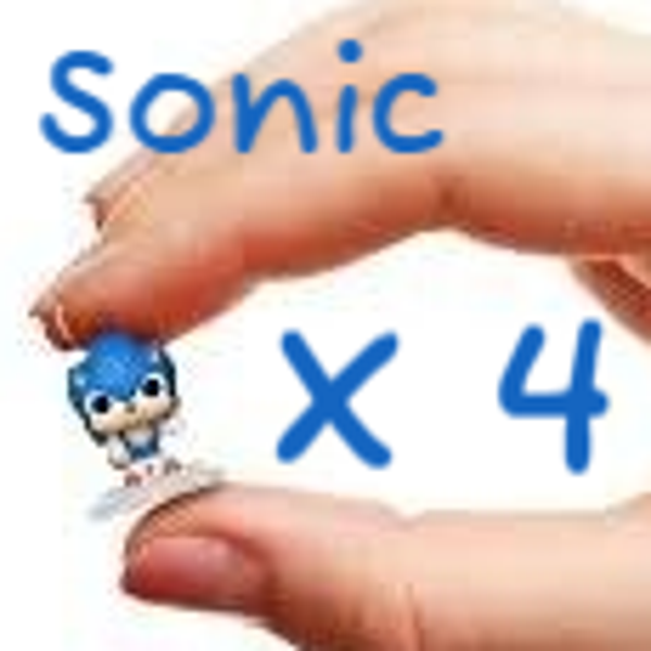 SONIC - Pack de 4 Bitty Pop