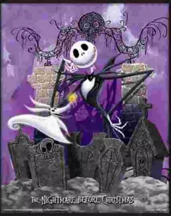 JACK SKELLINGTON - Affiche 3D - 26 x 20 cm SANS LE CADRE