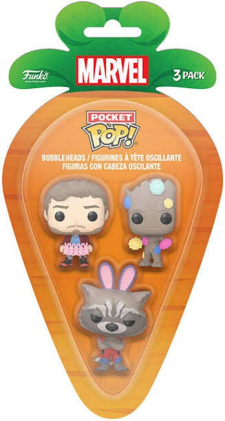 MARVEL 2 - Pack de 3 Pocket pop - Carotte de pâques (destock)