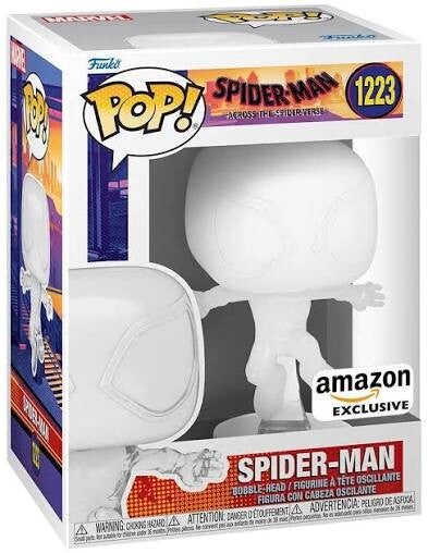 SPIDERMAN - pop 1223 - Spider- Man blanc (EXCLU AMAZON)