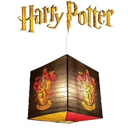 HARRY POTTER - Lanterne en papier (lampe) - Blason Gryffondor Groovy (destock)