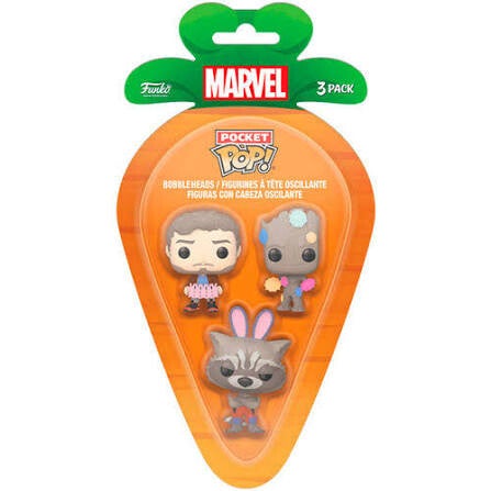 MARVEL 2 - Pack de 3 Pocket pop - Carotte de pâques (boite!)