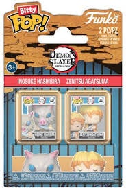 DEMON SLAYER - Pack de 2 Bitty Pop - Inosuke & Zenitsu