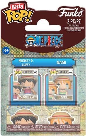 ONE PIECE - Pack de 2 Bitty Pop - Monkey D Luffy & Nami