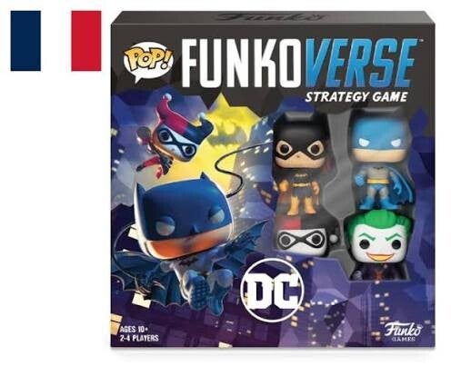 FUNKO Jeu de stratégie & de plateau Funkoverse : Gotham City Rumble (Jeu de base 4-Pack)