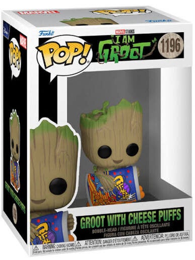 GARDIENS DE LA GALAXIE - pop 1196 - Groot avec sachet cheese