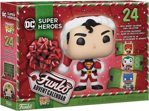 DC COMICS - Calendrier de l'Avent 24 jours - Pocket PopDC Super Heroes (destock)