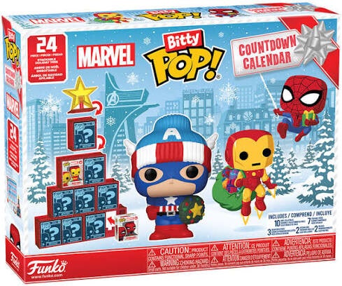 MARVEL - Calendrier de l'Avent 24 jours - Bitty pop Marvel