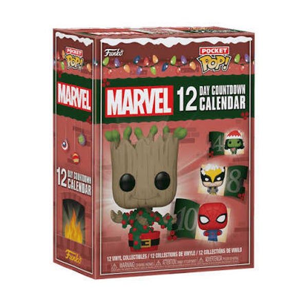 MARVEL - Calendrier de l'Avent 12 jours - Pocket Pop Marvel (destock)