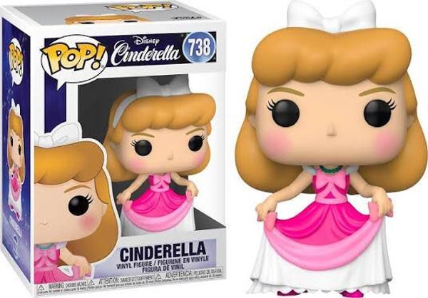 CENDRILLON - pop 0738 - cendrillon en robe rose