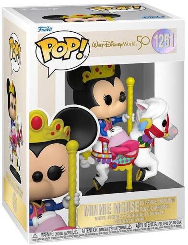 MINNIE - pop 1251 - Minnie sur cheval de caroussel (50 ans)