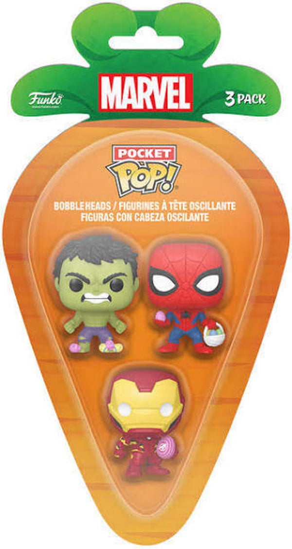 MARVEL 1 - Pack de 3 Pocket Pop - Carotte de pâques (destock)