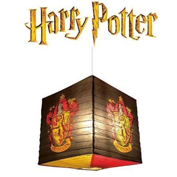 HARRY POTTER - Lanterne en papier (lampe) - Blason Gryffondor Groovy (destock)