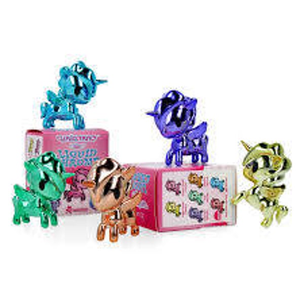 LICORNES - Mini Figurine "UNICORNO LITE" (série Liquid Chrome) - boite surprise