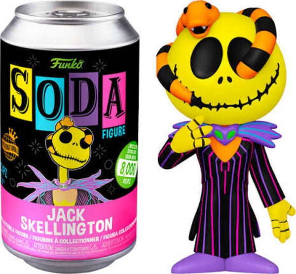 JACK SKELLINGTON - pop SODA - Jack Skellington (Black Light)